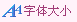 字体大小